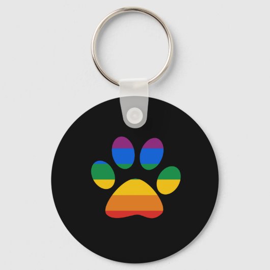 Gay Pride T-shirt Sleutelhanger (Voorkant)