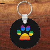 Gay Pride T-shirt Sleutelhanger (Voorkant)