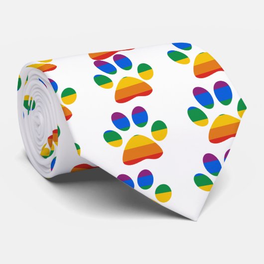 Gay Pride T-shirt Stropdas (Opgerold)