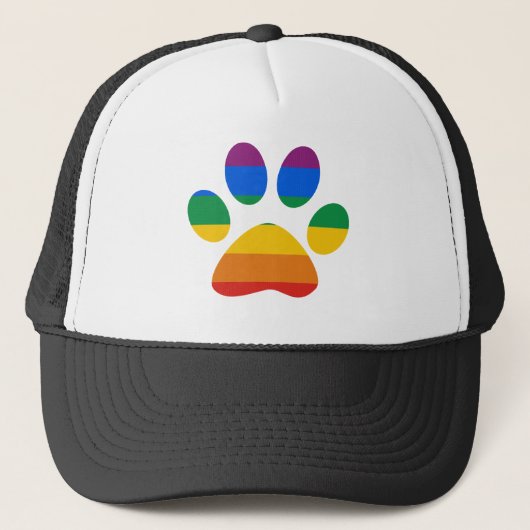 Gay Pride T-shirt Trucker Pet (Voorkant)