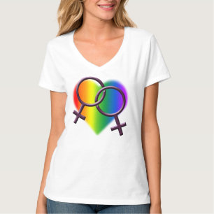 Gay Pride T-shirts Shirten van lesbische liefde vo
