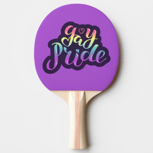Gay Pride Tafeltennisbatje (Voorkant)