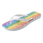 Gay Pride Teenslippers (Schuin)