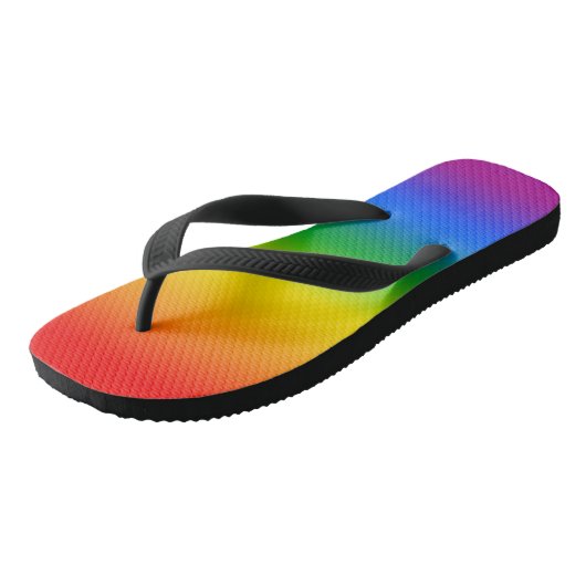 Gay Pride Teenslippers (Schuin)