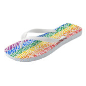 Gay Pride Teenslippers (Schuin)