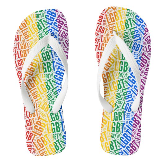 Gay Pride Teenslippers (Voetbed)