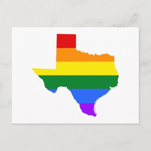 Gay Pride | Texas Rainbow Briefkaart (Voorkant)