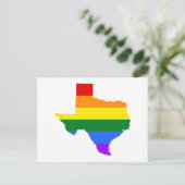 Gay Pride | Texas Rainbow Briefkaart (Staand voorkant)
