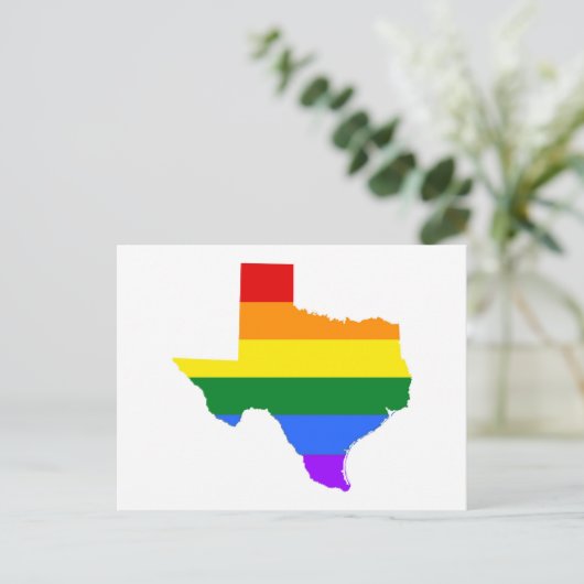 Gay Pride | Texas Rainbow Briefkaart (Staand voorkant)