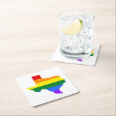 Gay Pride | Texas Rainbow Kartonnen Onderzetters (Insitu)