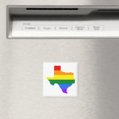 Gay Pride | Texas Rainbow Magneet (Insitu (Vaatwasser))