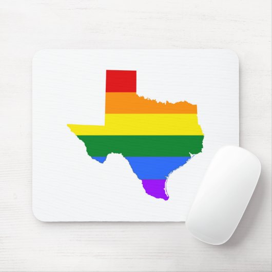 Gay Pride | Texas Rainbow Muismat (Met muis)