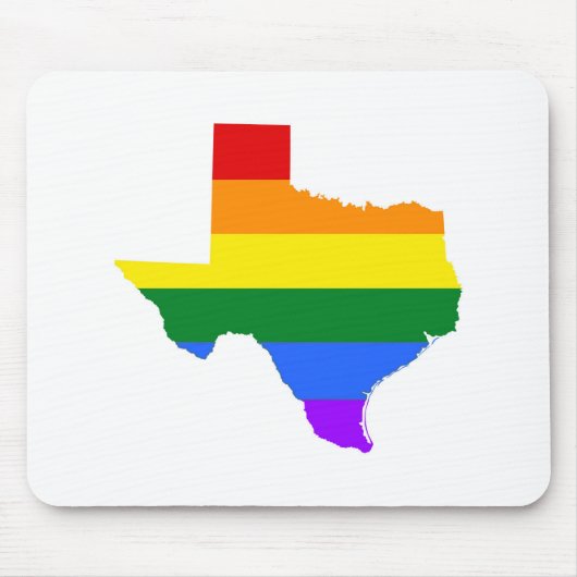 Gay Pride | Texas Rainbow Muismat (Voorkant)