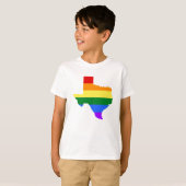 Gay Pride | Texas Rainbow T-shirt (Voorkant volledig)