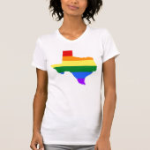 Gay Pride | Texas Rainbow T-shirt (Voorkant)