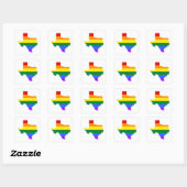 Gay Pride | Texas Rainbow Vierkante Sticker (Vel)