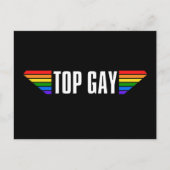 Gay Pride Top Gay Pride Regenboogvlag LGBT LGBTQ Briefkaart (Voorkant)