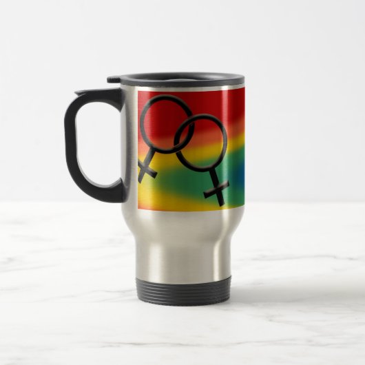 Gay Pride Travel Mugs Same-Sex Love Travel Mugs Reisbeker (Links)