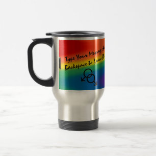 Gay Pride Travel Mugs Same-Sex Love Travel Mugs Reisbeker