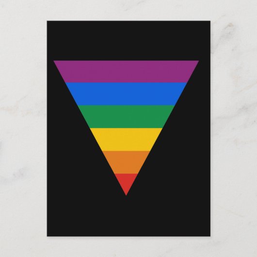 Gay Pride Triangle Briefkaart (Voorkant)