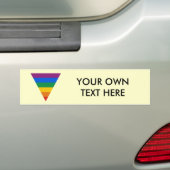 Gay Pride Triangle Bumpersticker (Op auto)