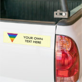 Gay Pride Triangle Bumpersticker (Op Truck)