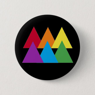Gay Pride Triangle Pin Ronde Button 5,7 Cm