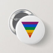 Gay Pride Triangle Ronde Button 5,7 Cm (Voorkant /achterkant)