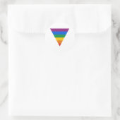 Gay Pride Triangle Ronde Sticker (Tas)