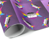 Gay Pride Triple Goddess Pentacle Cadeaupapier (Rol Hoek)