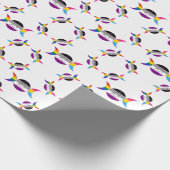 Gay Pride Triple Moon Goddess Pentacle Cadeaupapier (Hoek)