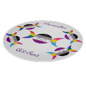 Gay Pride Triple Moon Goddess Pentacle Snijplank (Hoek)
