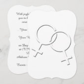 Gay Pride Trouw Uitnodigingen Kaarten voor dezelfd (Voorkant / Achterkant)