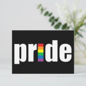 Gay Pride Uitnodiging (Staand voorkant)