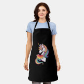 Gay Pride Unicorn Hart Regenboog Vlag LGBT Schort (Gedragen)