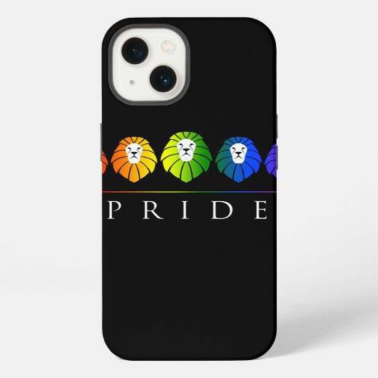 Gay Pride van Leeuwen - LGBT iPhone Hoesje (Achterkant)
