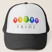 Gay Pride van Leeuwen - LGBT Trucker Pet (Voorkant)