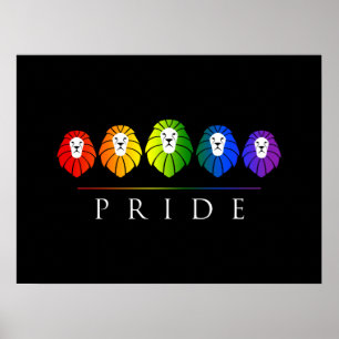Gay Pride van Leeuwen - LGBTQ Poster