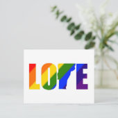 Gay Pride Vermont Love Postcard Briefkaart (Staand voorkant)