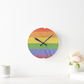 GAY PRIDE VINTAGE DESIGN RONDE KLOK (Huis)