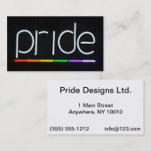 Gay Pride Visitekaartje (Voorkant / Achterkant)