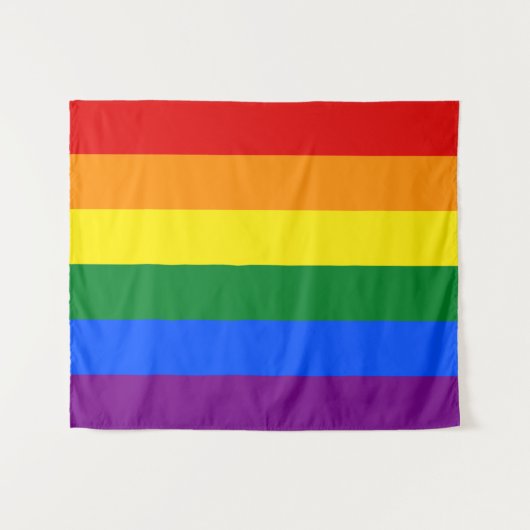 Gay Pride Vlag 50 x 60 Wandkleed (Voorkant (horizontaal))