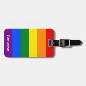 Gay Pride vlag gepersonaliseerd Bagagelabel (Voorkant horizontaal)