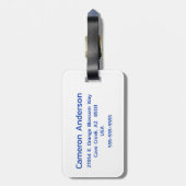 Gay Pride vlag gepersonaliseerd Bagagelabel (Achterkant verticaal)