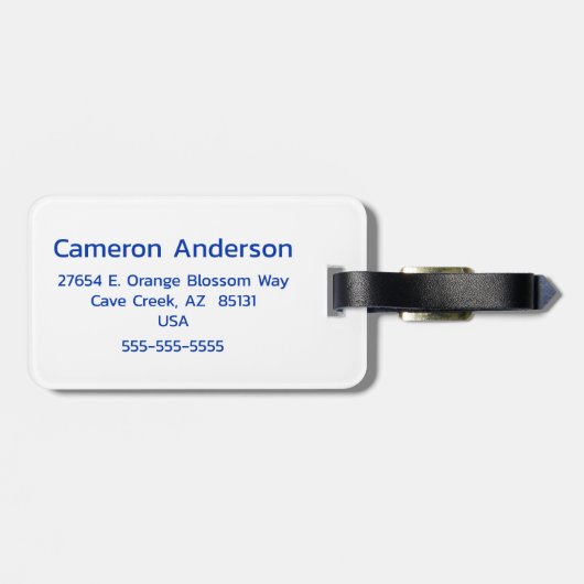 Gay Pride vlag gepersonaliseerd Bagagelabel (Achterkant horizontaal)