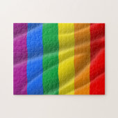GAY PRIDE VLAG GOLVEND ONTWERP LEGPUZZEL (Horizontaal)