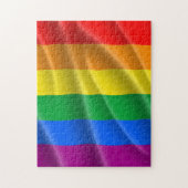 GAY PRIDE VLAG GOLVEND ONTWERP LEGPUZZEL (Verticaal)