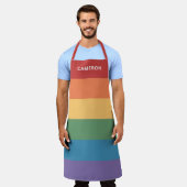 Gay Pride Vlag Heathered Monogram Schort (Gedragen)