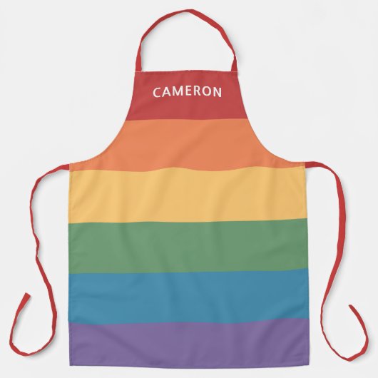 Gay Pride Vlag Heathered Monogram Schort (Voorkant)
