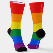 Gay Pride vlag kleuren strepen raam klemmen Sokken (Gebogen)